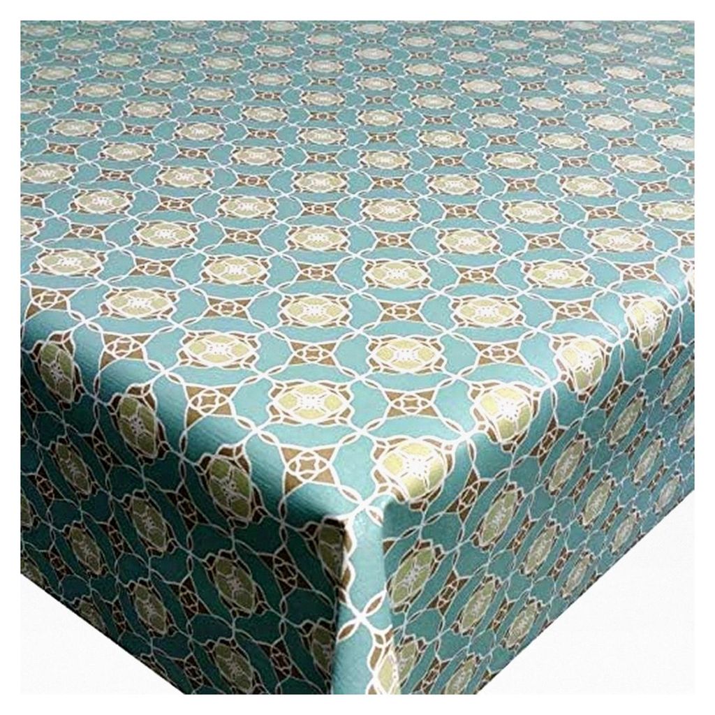 d-c-fix Wachstischdecke Elena Aqua Türkis 140 x 240 cm abwaschbar
