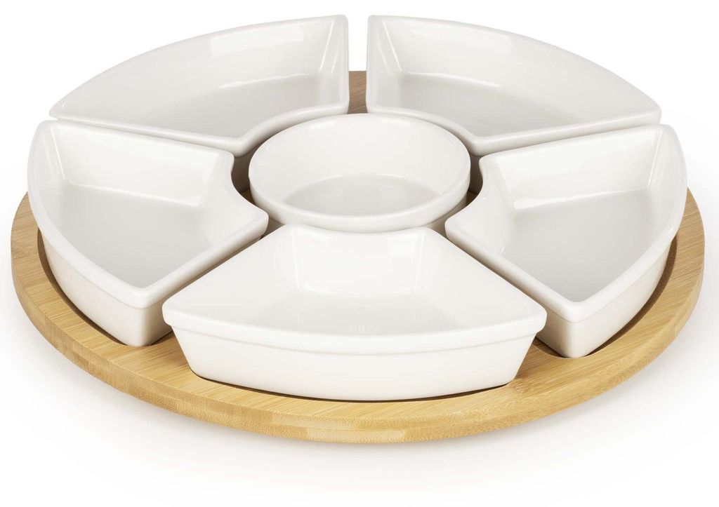 Serveerschaal | Serveerplank | 7 Delig | Draaibaar | 30 Cm Productafbeelding 
