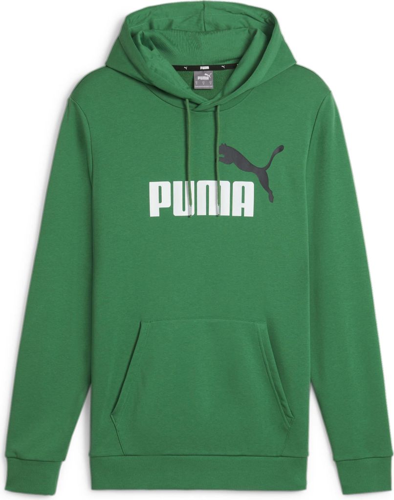 Puma Ess+ 2 Col Big Logo Kapuzenpullover Grün S Mann Grün S