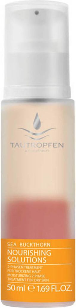 Tautropfen Sanddorn 2-Phasen Pflegeserum | 50 ml | für trockene und fettarme Haut