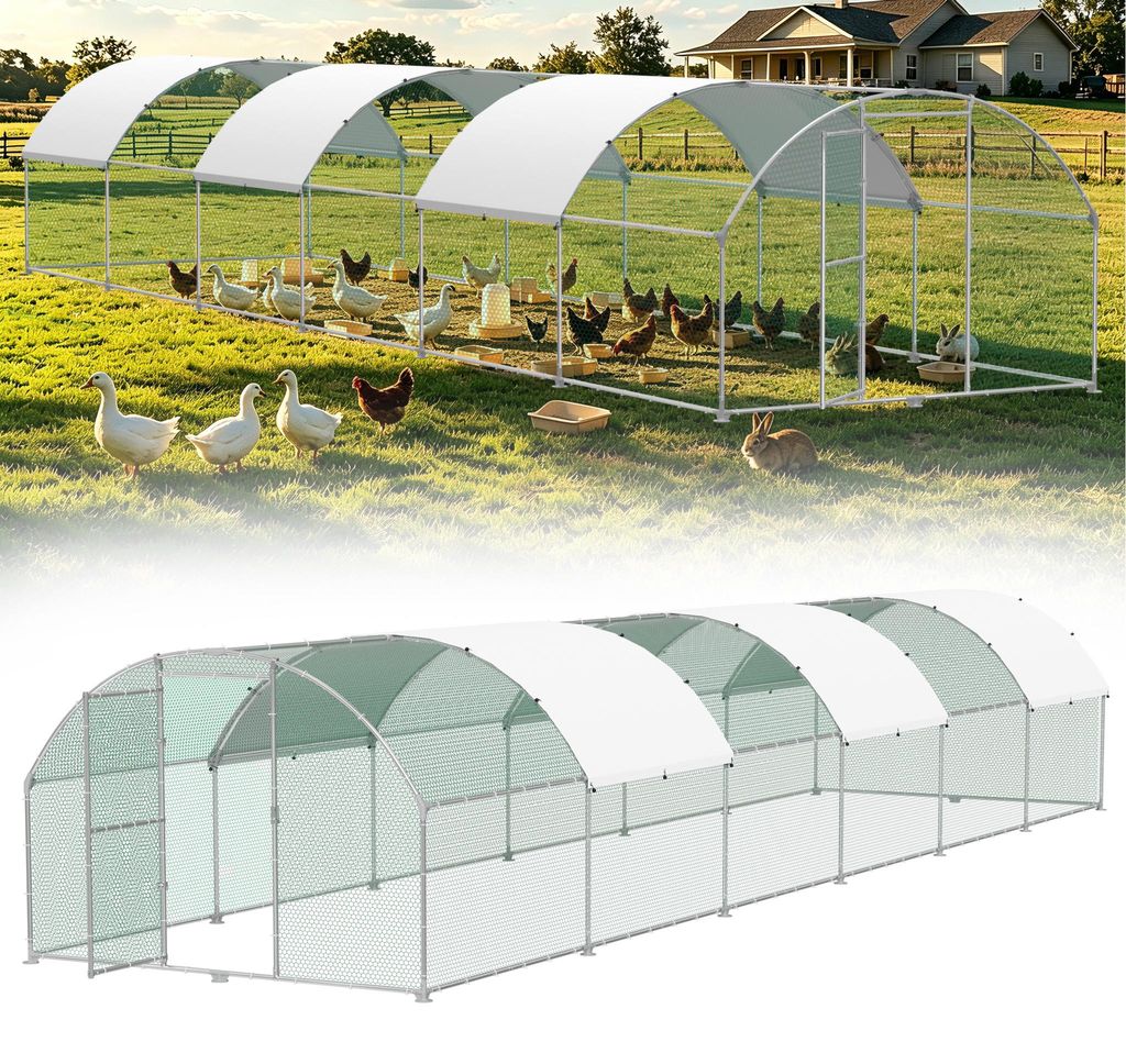 XMTECH – Kuriňa 3x12 metrov, kovová, vonkajšie ohradenie, Obrázok produktu 