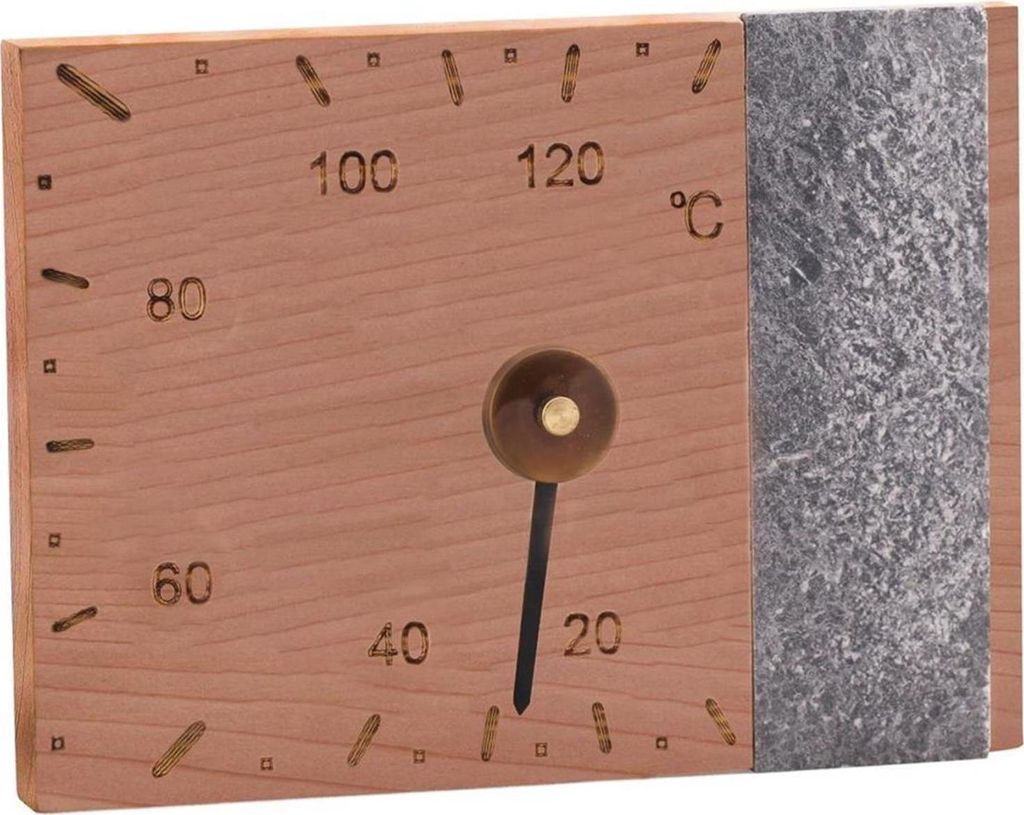 Sawo Thermometer 170-TR, Mit Steinband - Zeder