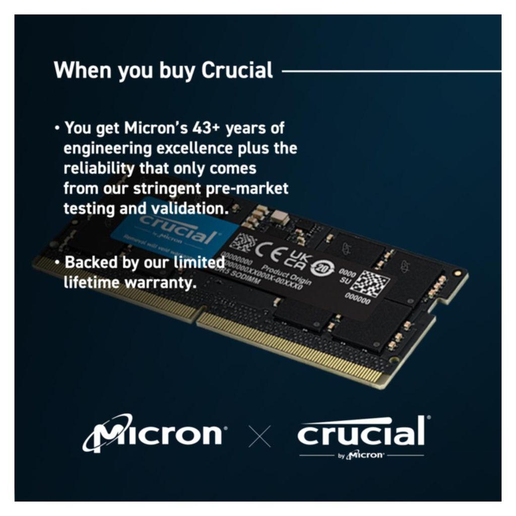 Crucial DDR5 64GB (2x32GB) SO-DIMM Kit