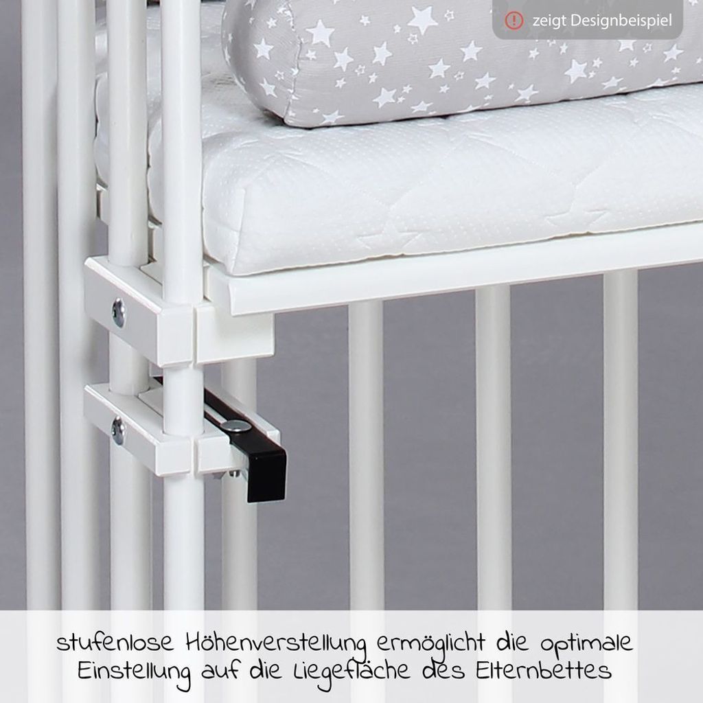 babybay Maxi Beistellbett, weiß lackiert Produktbild 12