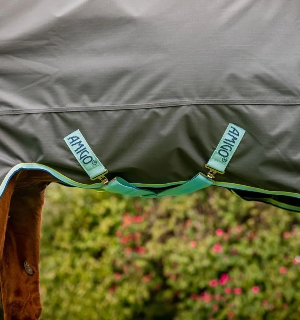 Horseware Amigo Hero Ripstop 50g coperta impermeabile Blue Haze e Navy, misura: 6'6 - 6
