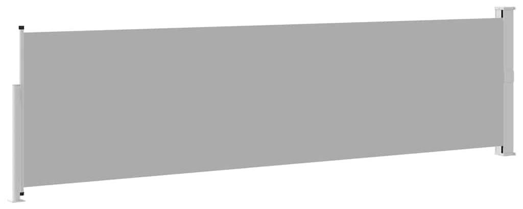 vidaXL Ausziehbare Seitenmarkise 140×500 cm Grau Produktbild 