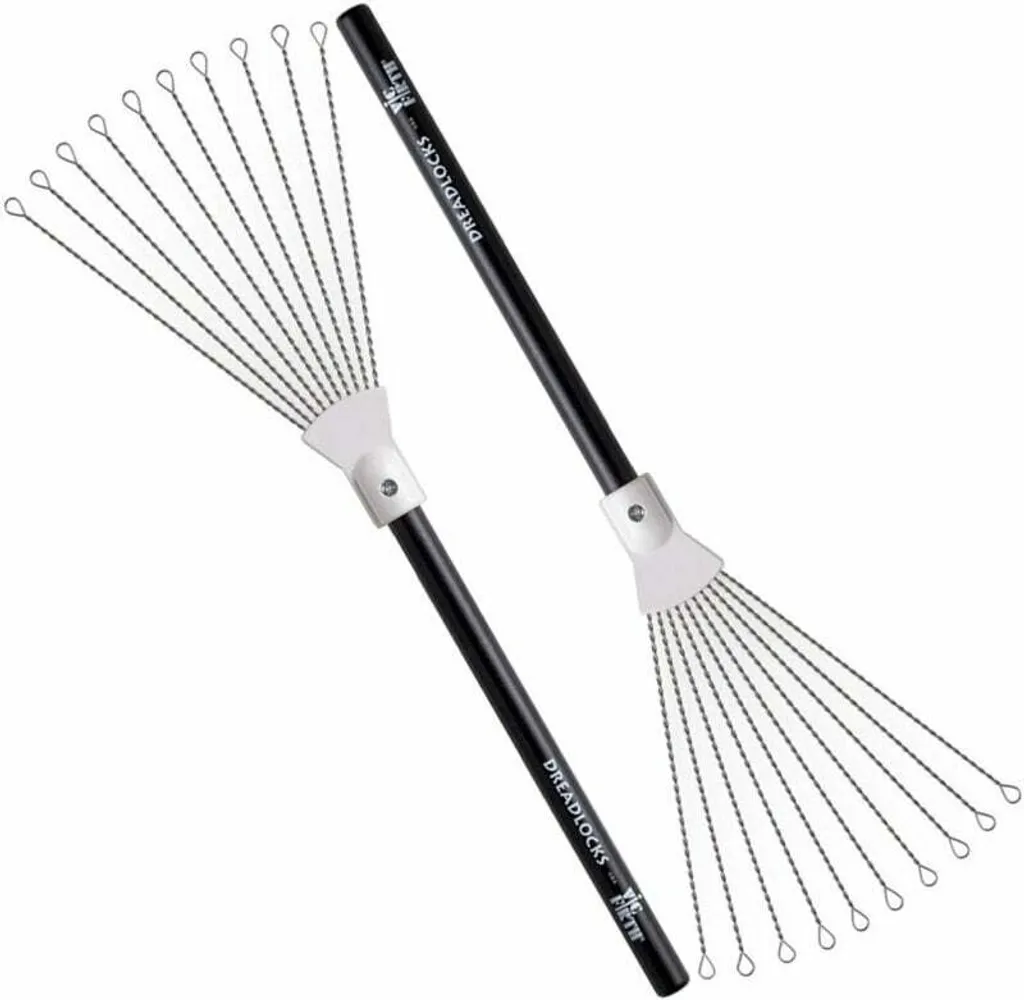 Vic Firth DLKS Dreadlocks Brushes - Balais de Batterie en Acier Inoxydable