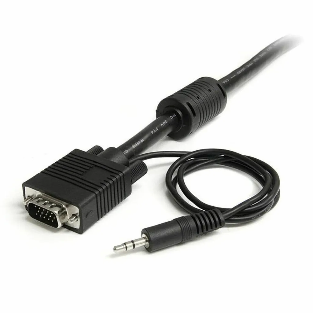 Cavo Monitor VGA StarTech 2 Metri con Jack Audio 3.5mm - Nero Coax - 3