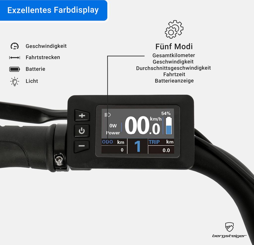 Bergsteiger Hampton 28 Zoll City E-Bike mit 250 Watt Motor, Produktbild 4