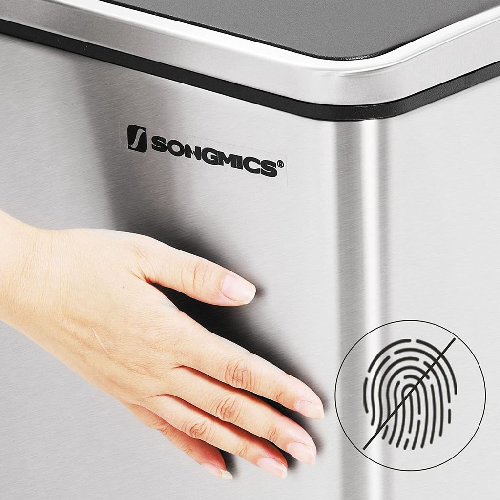 SONGMICS Mülltrenner 2 x 30,0 l silber Produktbild 26