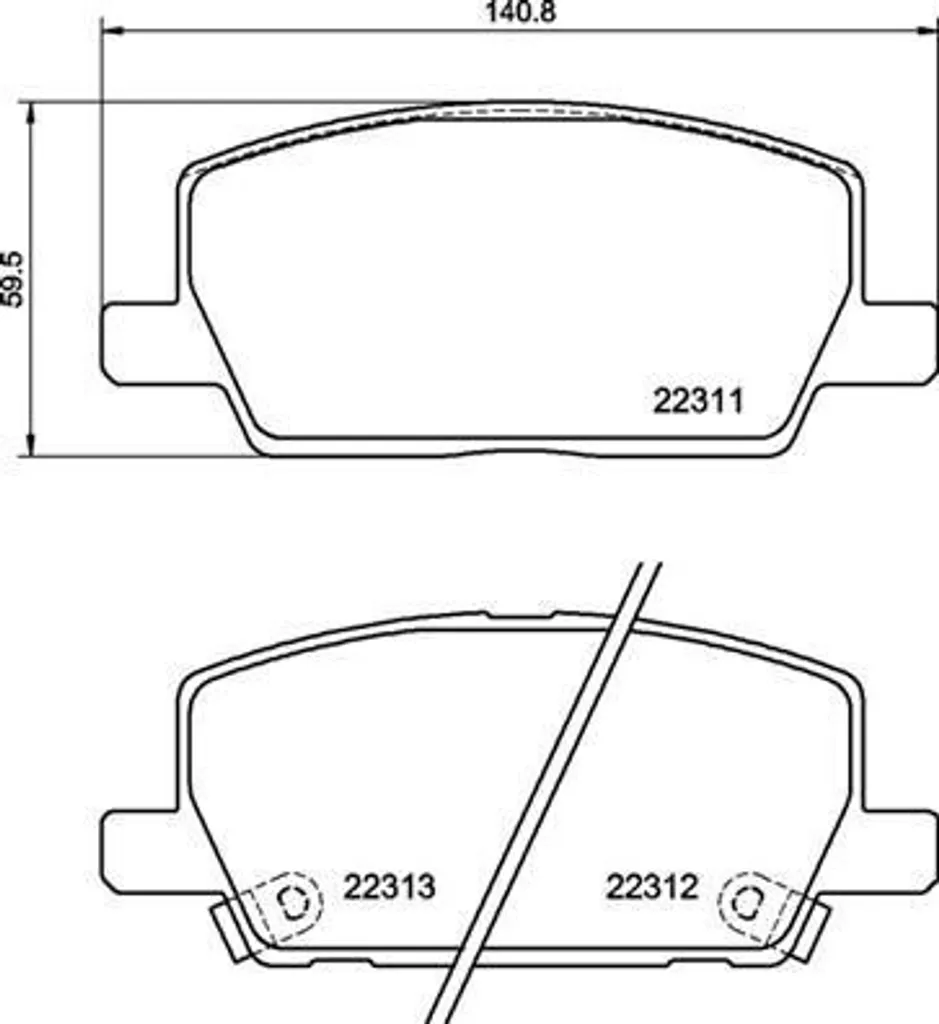 Plaquettes de frein Mokka X (J13) Brembo P 07 012 pour une sécurité totale