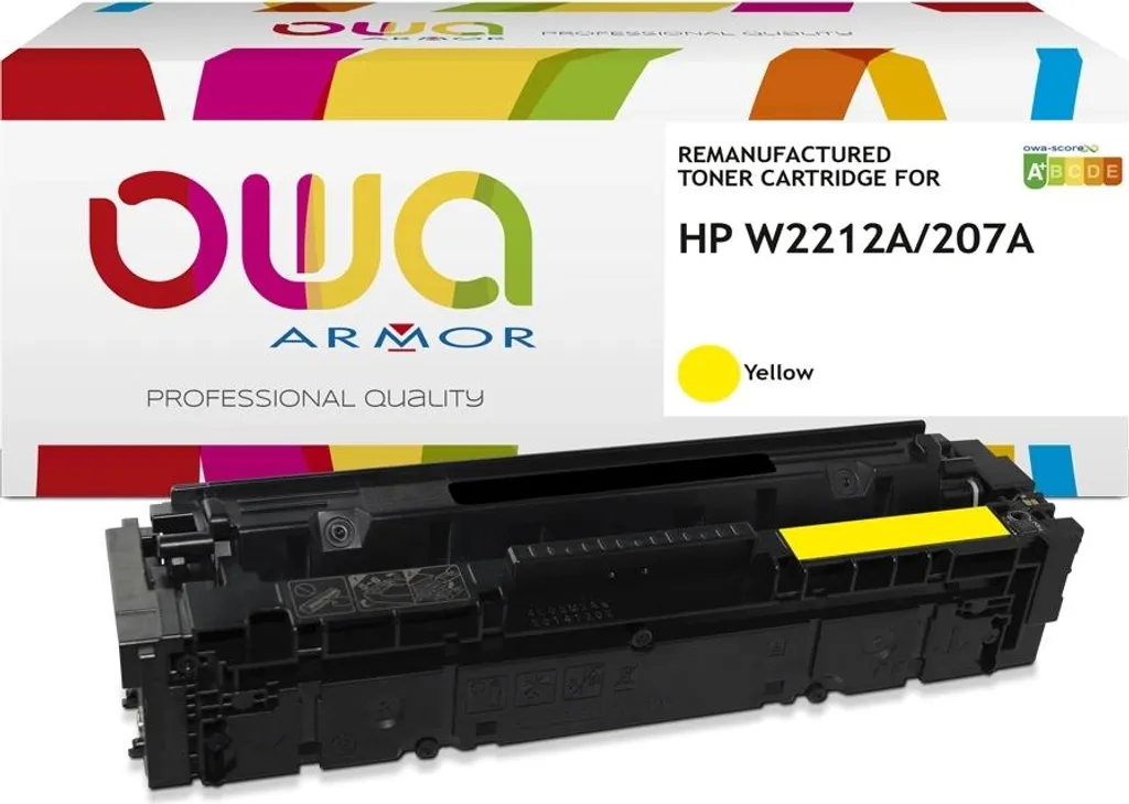 Toner Jaune HP W2212A Tecnoware K18890OW : Finis les Bavures et Flous