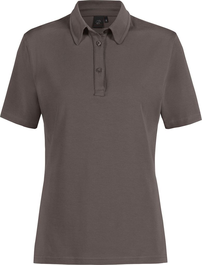 Greiff SHIRTS Damen Poloshirt Kurzarm Kent Regular-Fit Taupe XS