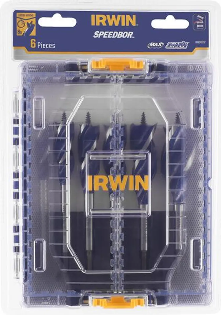 Set Irwin pour Percer le Bois Proprement : 6 Forets Spirale Robustes - 4