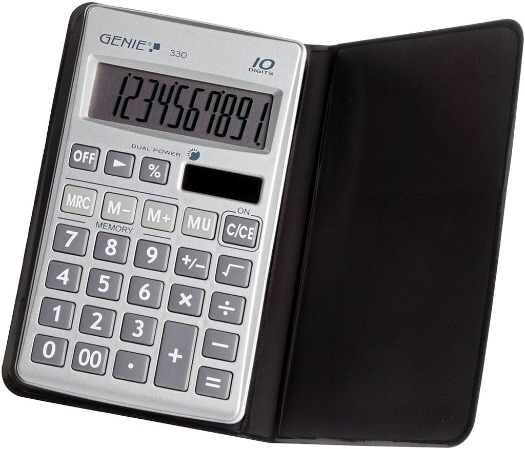 Genie 330, Tasche, Display-Rechner, 10 Ziffern, Produktbild 