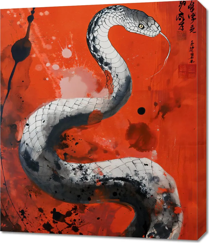 Tableau Image 60 x 70 cm Le souffle du dragon pour décoration murale