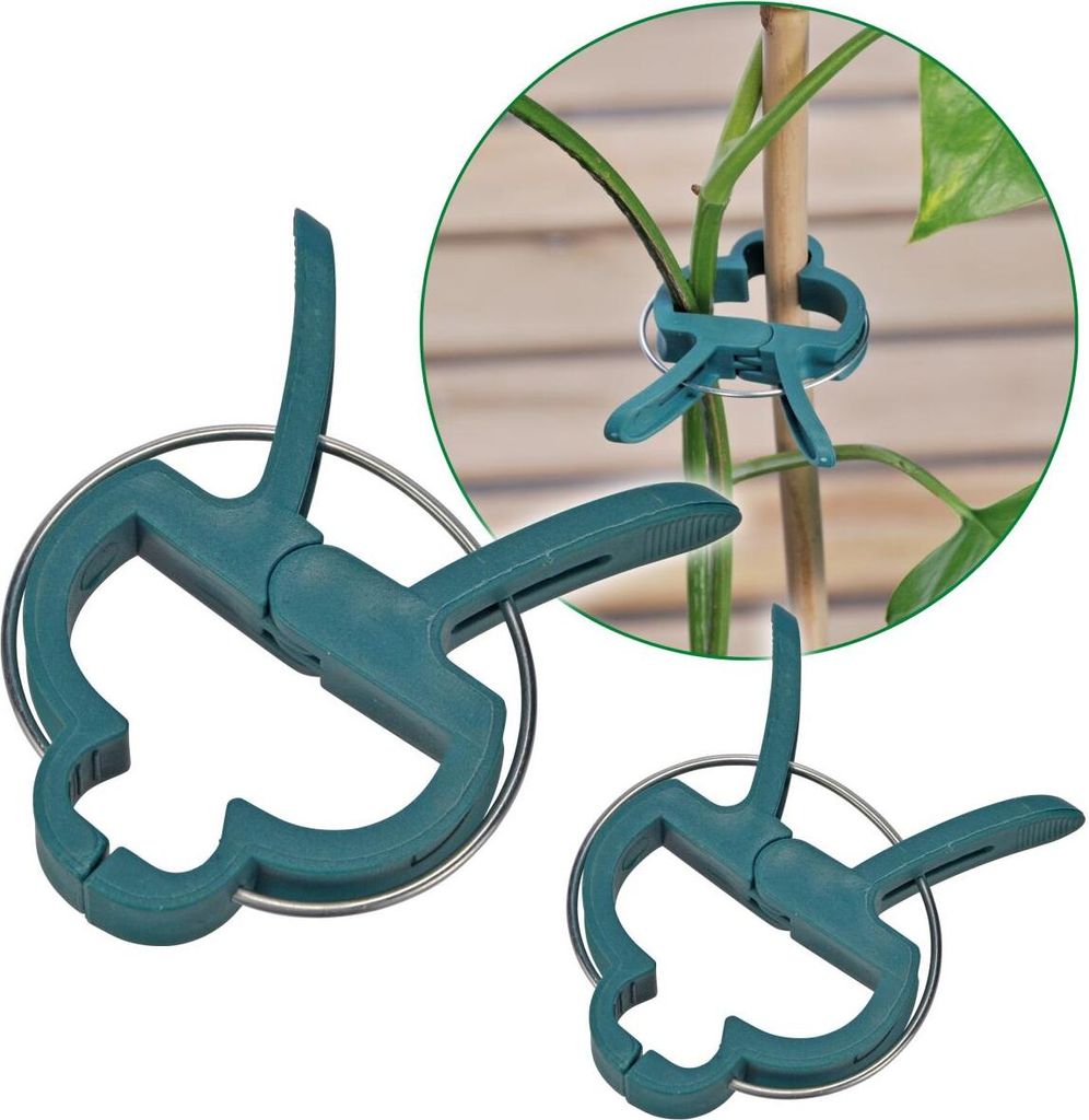 30 Pflanzenclips 2 Größen Pflanzenklammern Pflanzenbinder Pflanzenhalter Clip