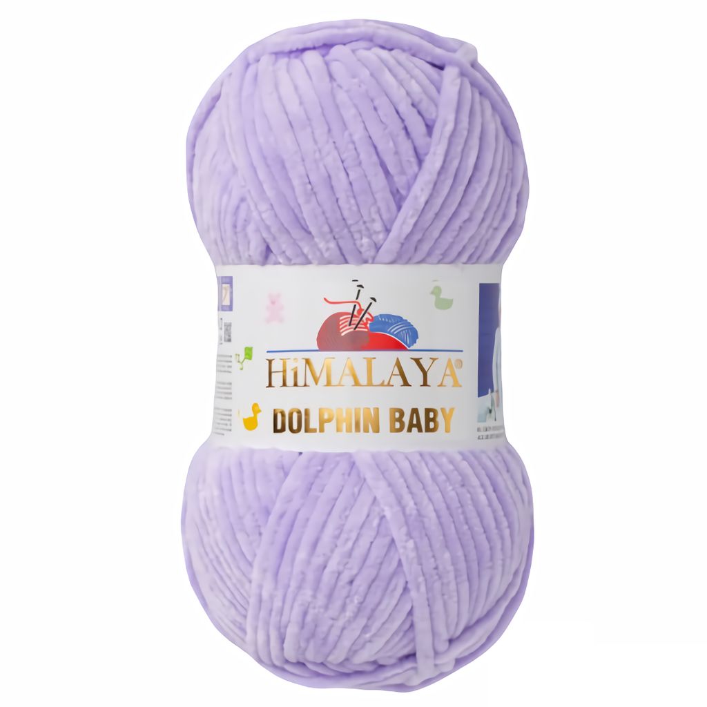 Strickfein Himalaya Dolphin Baby super Bulky Chenille Garn Wolle strickgarn 100 gr 80305 - helles lila
