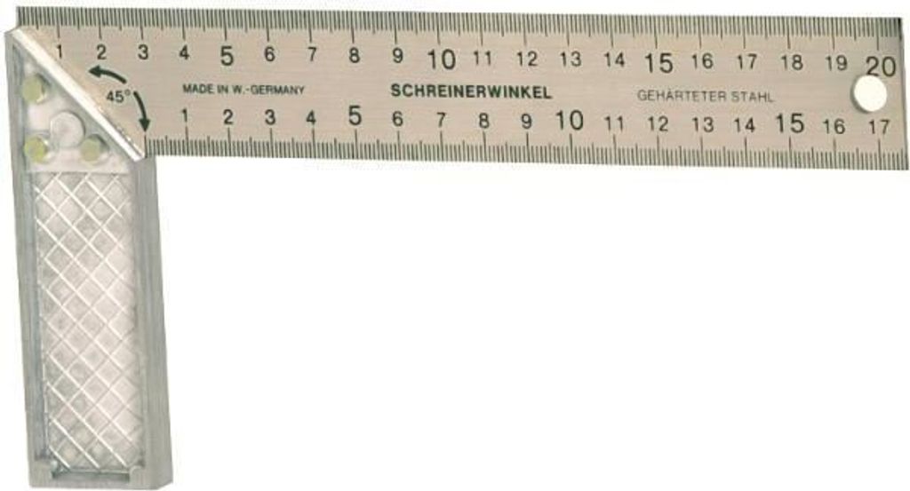 Dönges Aluminium-Schreinerwinkel, 300 mm, beidseitige Maßeinteilung, 300 mm