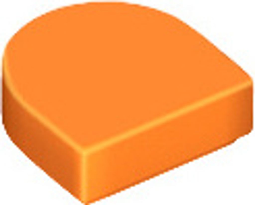 LEGO: 50 Fliesen, Größe 1x1 Noppen, abgerundet, Orange