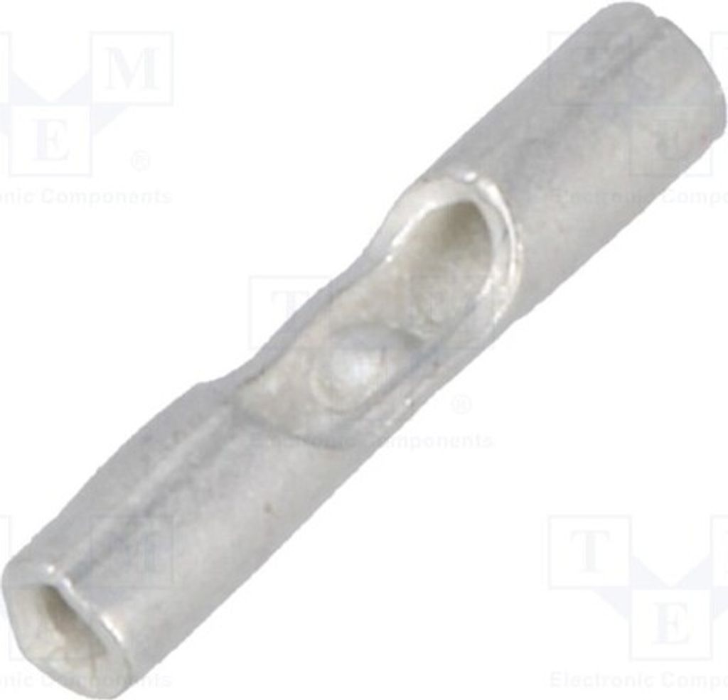 2x Stoßverbinder unisoliert Kupfer 0,12÷0,4mm2 verzinnt 321198 Bootlace ferrule