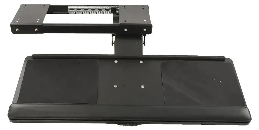 Tapis de souris ergonomique réglable avec rotation 360° - Noir Mat
