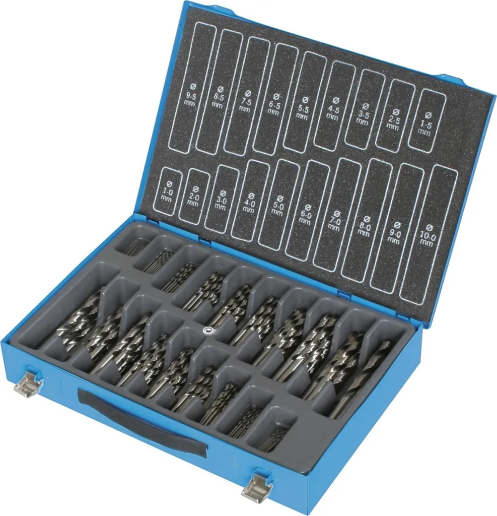 Set Punte HSS-G DIN 338 Professionali - Kit 19 Pezzi per Metallo 1-10mm