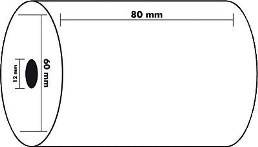 Exacompta Thermorolle, BPA frei, für Kassensysteme und Waagen, 80 x 56 mm x 44 m, 10 Rollen