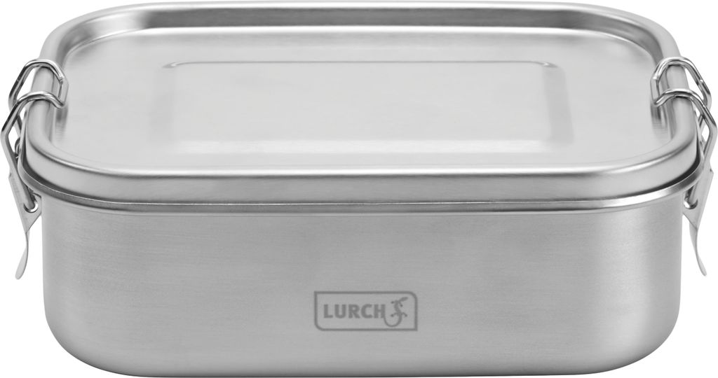 Lurch 00240880, Brotdose, Erwachsener, Edelstahl, Edelstahl, Einfarbig, Rechteckig