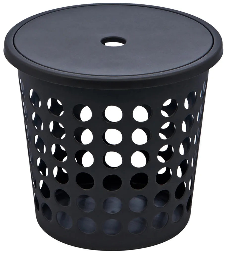 Corbeille à linge ronde 25L SPRINGFIELD Plast Team pour buanderie