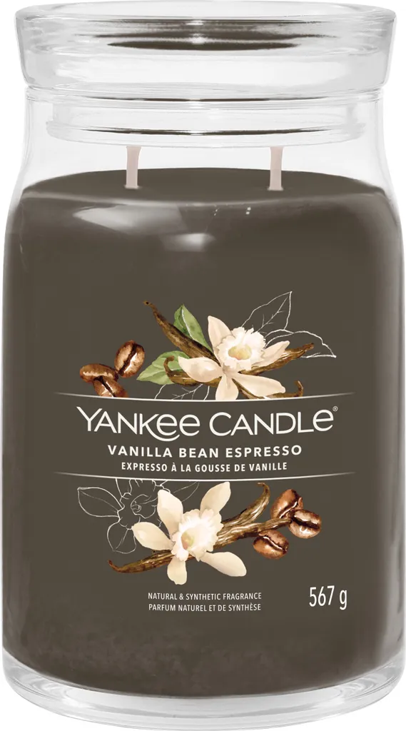 Yankee Candle Vanilla Bean Espresso bougie anti-odeur tabac et cuisine