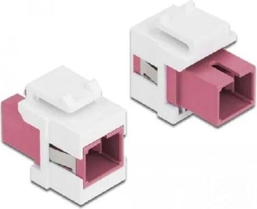 Keystone Modul SC Simplex Buchse violett/weiß für LWL Verlängerung