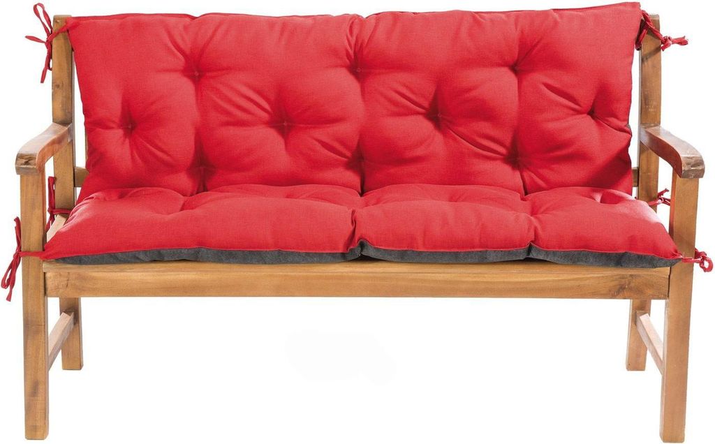 Gartenbankauflage Rot 100x60x50 Bankauflage Bankkissen Sitzkissen Sitzpolster Auflage Sitzbank Sitzkissen Mayaadi Home