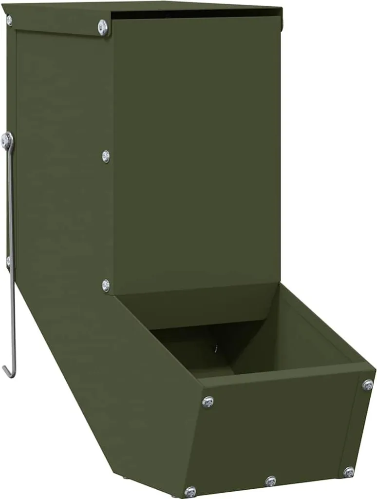 Mangiatoia Antica Tradizione vidaXL Verde Oliva per Conigli 26cm