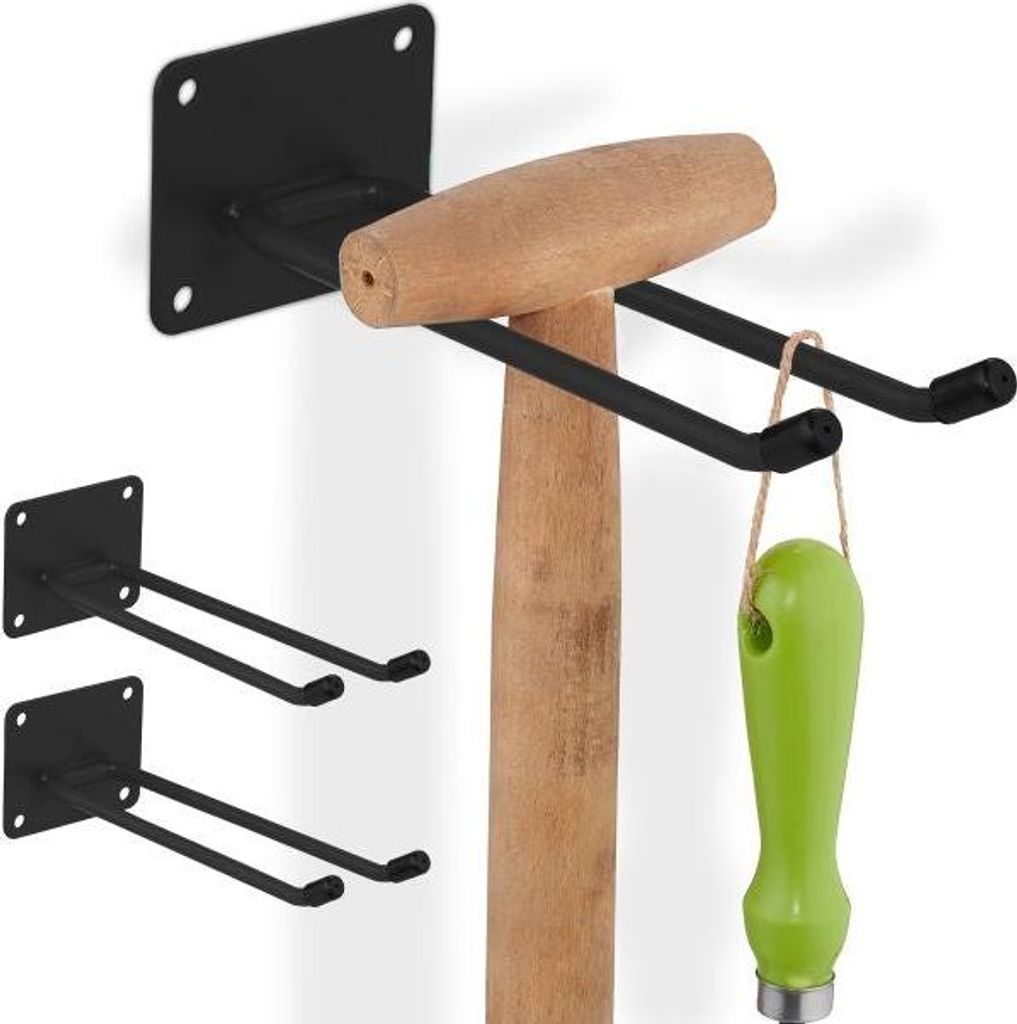 Halter für Weiße Ware aus schwarzem Stahl - 3 Stk