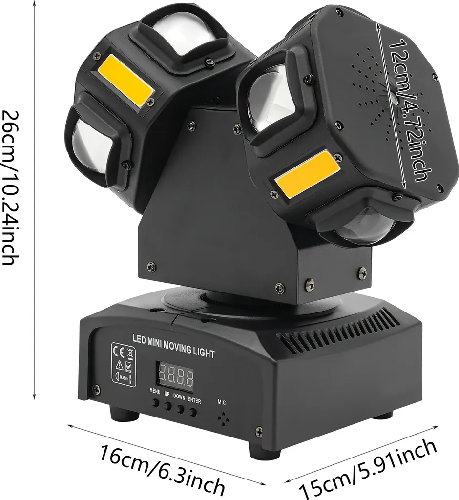 Solution Éclairage Dynamique 8 Têtes Moving Head pour Balayage de Salle - 2