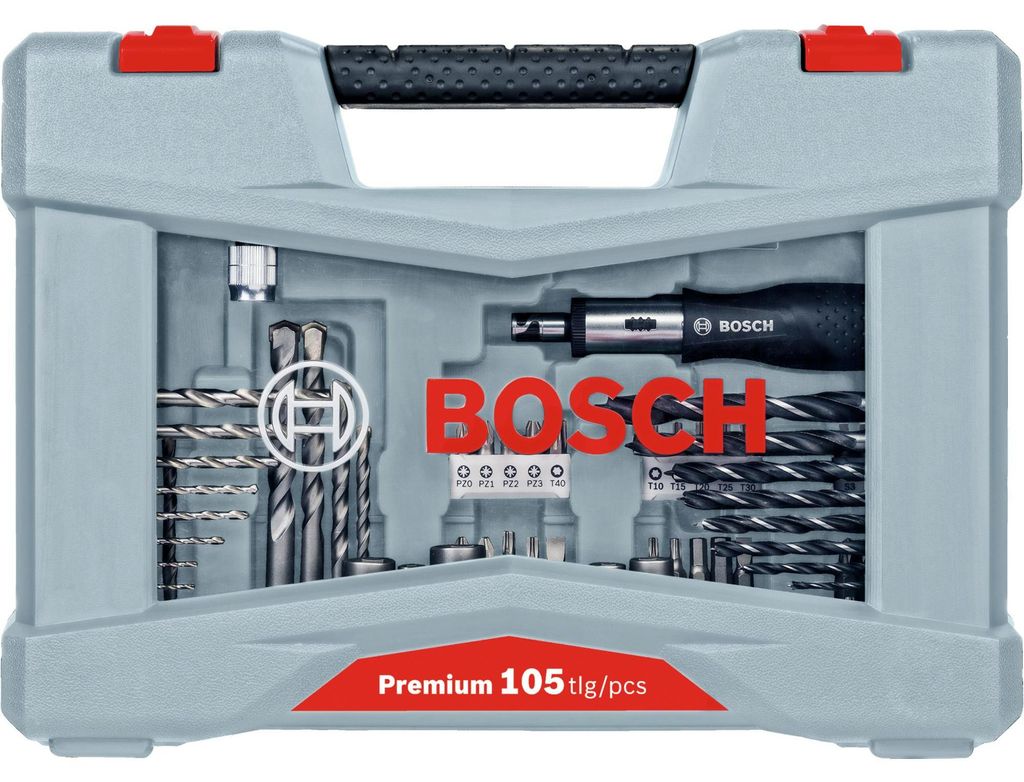 105-tlg. Premium X-Line Bohrer- und Schrauber-Set Produktbild 