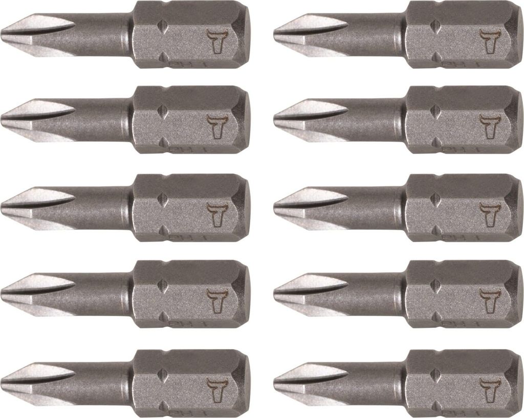 STIER Phillips-Bit PH 1, Form C 6,3, Länge 25 mm, 10er Pack 10 Stk