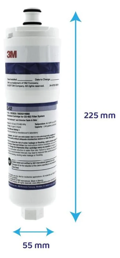 Filtre pour Distributeur d'Eau Bosch CS52 CS452 - Glace et Eau Pure