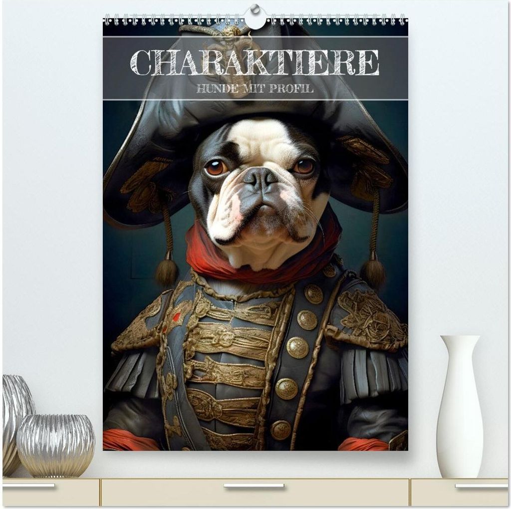 CHARAKTIERE Hunde mit Profil (hochwertiger Premium Wandkalender 2026 DIN A2 hoch), Kunstdruck in Hochglanz