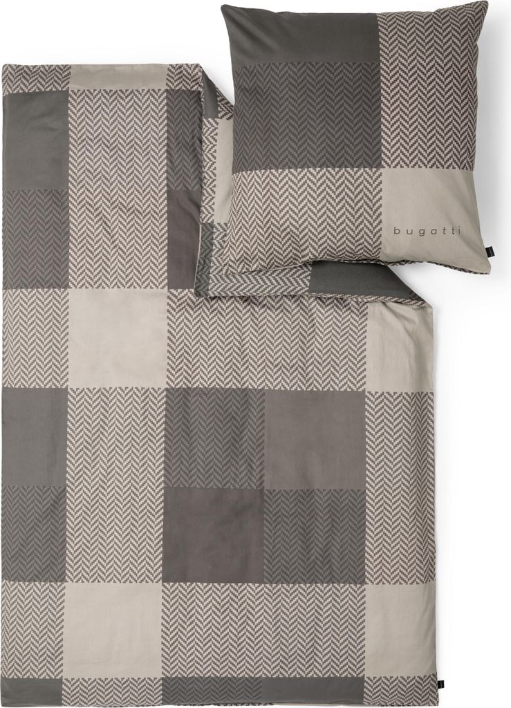 IBENA Bettwäsche BUGATTI Flanell BL 155x220 cm bunt Bettbezug