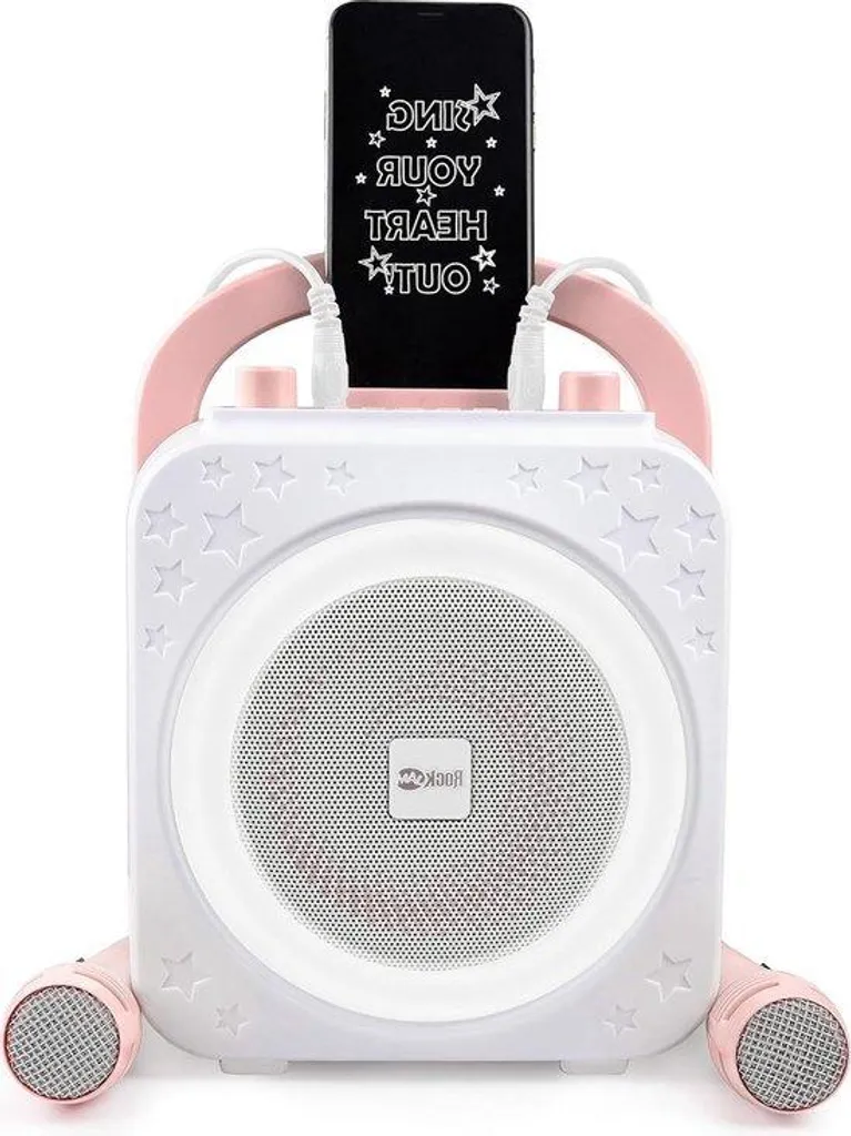 Machine de karaoké Bluetooth pour soirées adultes avec 2 micros pro