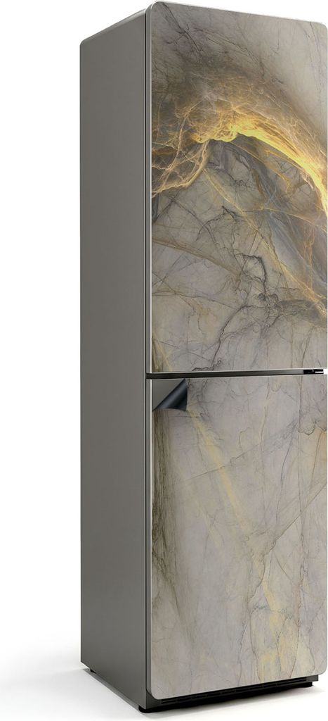 Abstraktes Marmormuster – Magnetische Kühlschrank Abdeckung – Dekorfolie magnetisch Küche – Kühlschrank Magnet Deko – selbstklebende Mag...