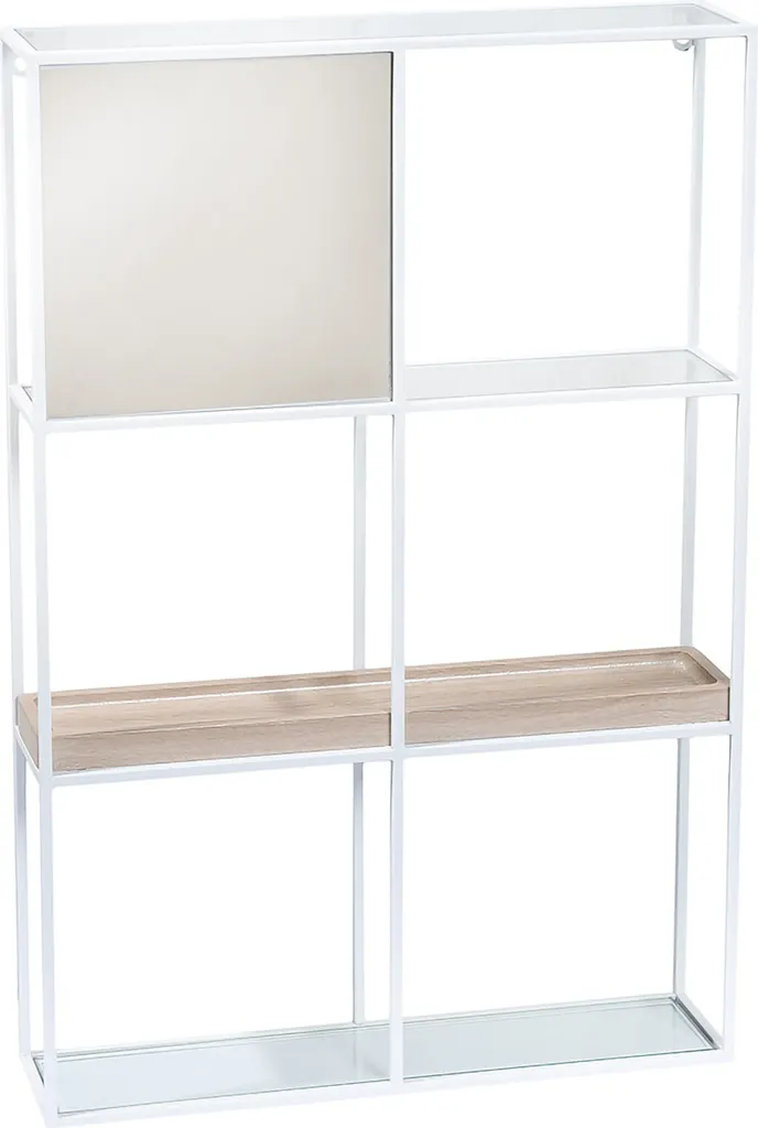 Étagère en métal blanc Pure Gilde 50 cm, format rectangulaire vertical