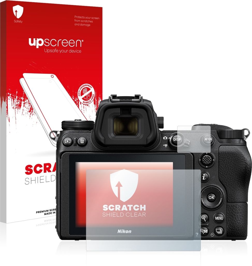 upscreen Schutzfolie für Nikon Z 6 / Z 7 Displayschutz Displayschutzfolie Folie Klar Transparent