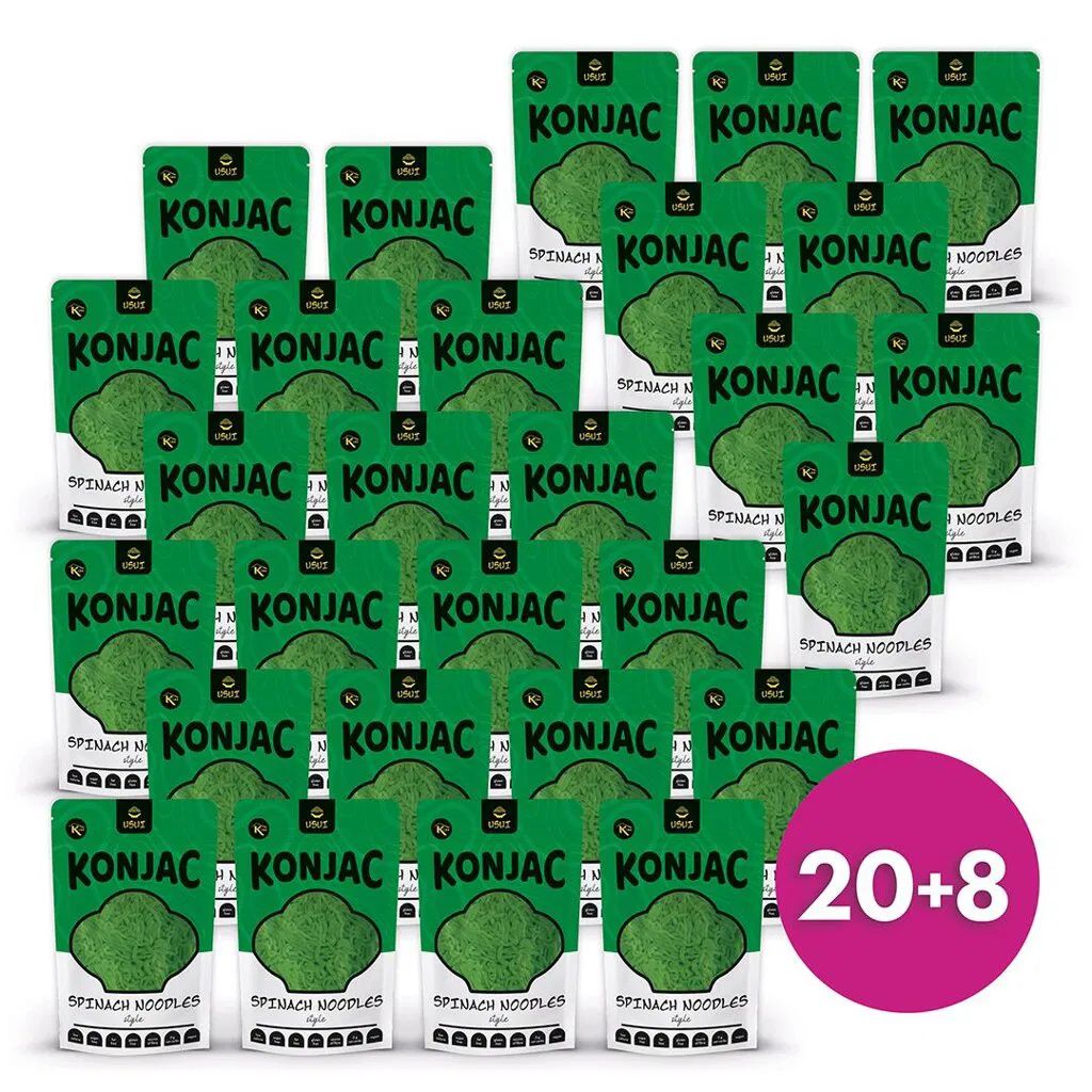 USUI Konjakové nudle se špenátem 20+8 Obrázek produktu 