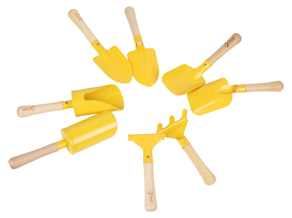 Outils de jardinage robustes en métal pour enfant - Kit de 8 pièces