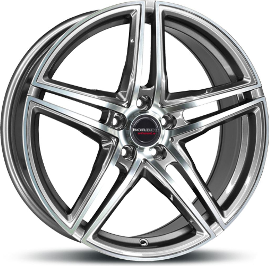 BORBET XRT-RAD GR.POL. 8X18 5X112 ET40 graphite polished