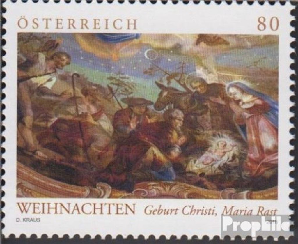 Briefmarken Österreich 2018 Mi 3441 (kompl.Ausg.) gestempelt Weihnachten
