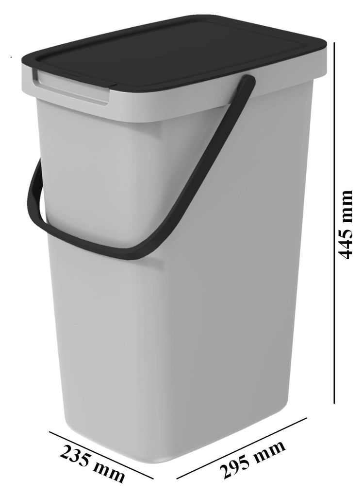 Odpadkový kôš SELECT 20 l popolovo sivý Obrázok produktu 